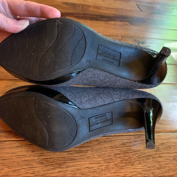 Christian Siriano | Gray Wool Like Pumps | Sz 9 - Picture 12 of 13